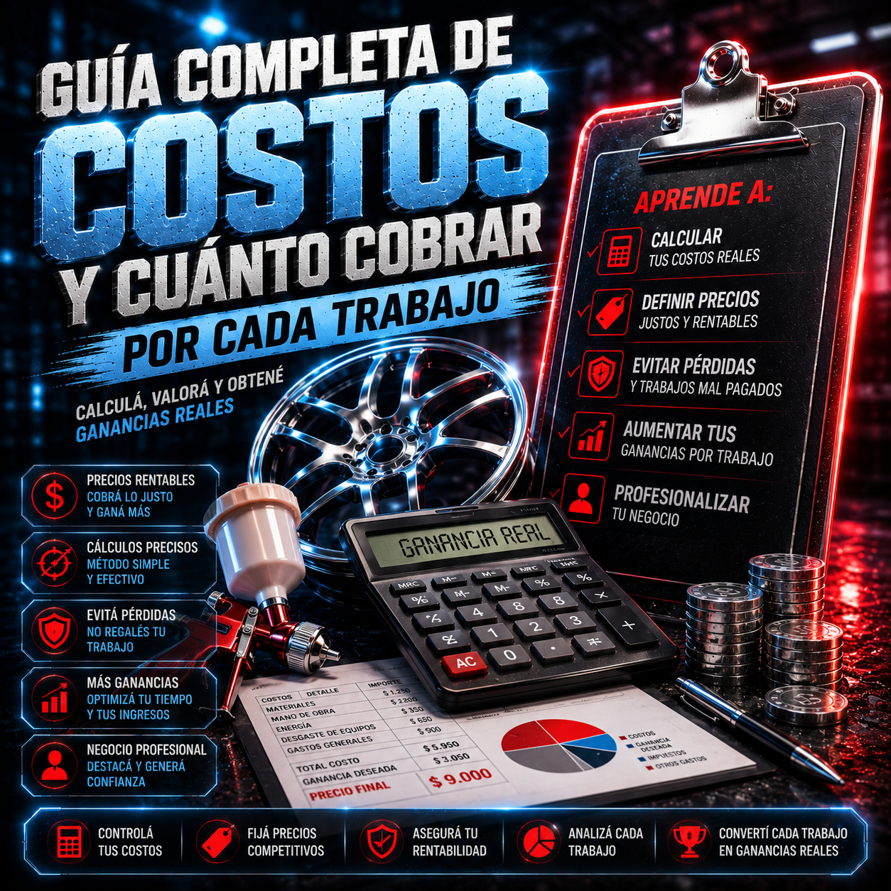 Guía Completa de Costos y Cuánto Cobrar por Cada Trabajo
