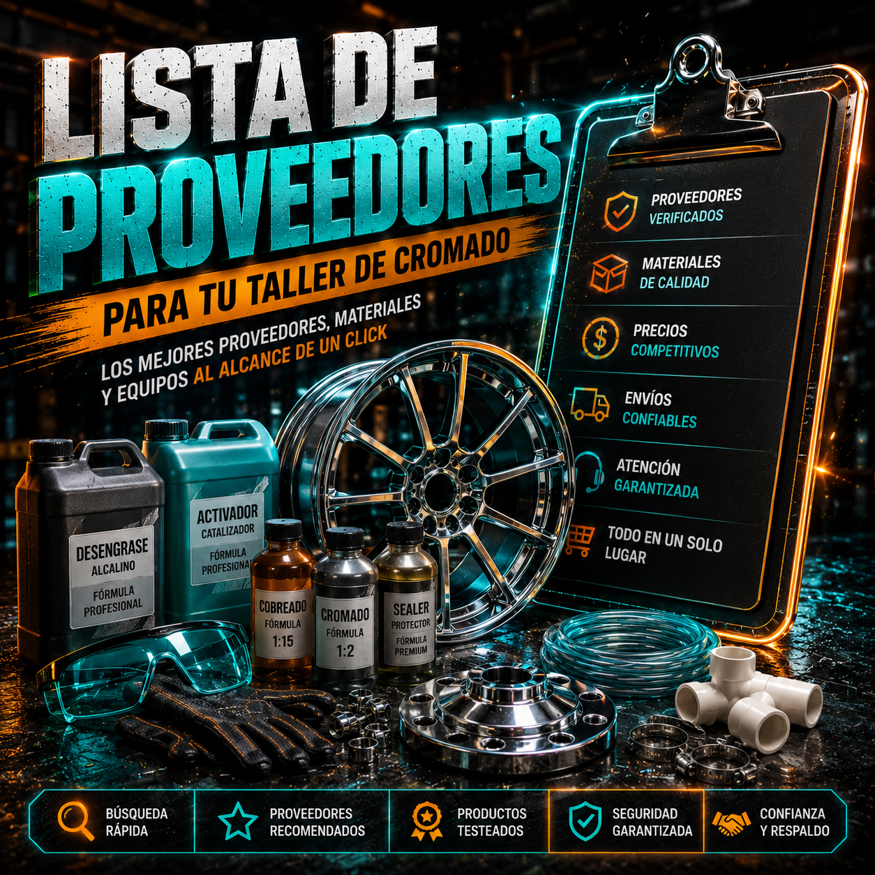 Lista de Proveedores para tu Taller de Cromado